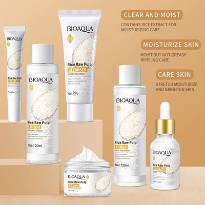 BIOAQUA - Rice Raw Pulp Rejuvenating Set (Original) - Emiratec
