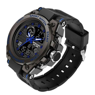 Outdoor Sports Dual Display Movement Multi - kinetic Energy Electronic Watch - Emiratec