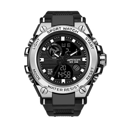 Outdoor Sports Dual Display Movement Multi - kinetic Energy Electronic Watch - Emiratec