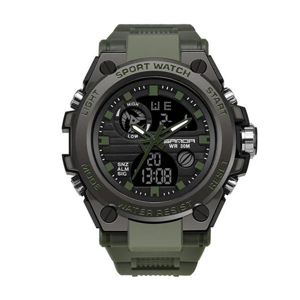 Outdoor Sports Dual Display Movement Multi - kinetic Energy Electronic Watch - Emiratec