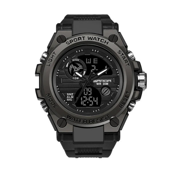 Outdoor Sports Dual Display Movement Multi - kinetic Energy Electronic Watch - Emiratec
