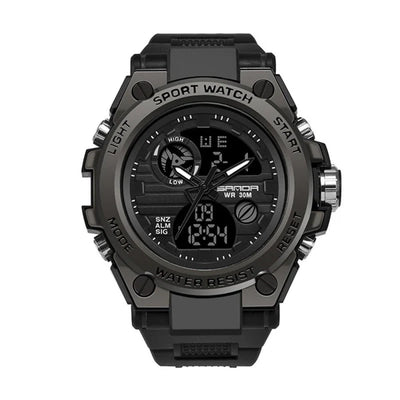Outdoor Sports Dual Display Movement Multi - kinetic Energy Electronic Watch - Emiratec