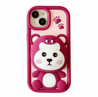 Silicone 3D Design Cartoon iPhone Case - Emiratec
